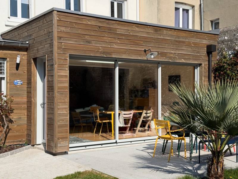 Extension toiture plate