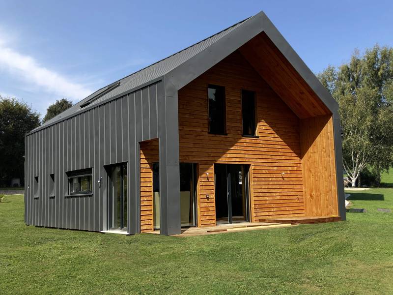 Maison ossature bois contemporaine sur Fécamp