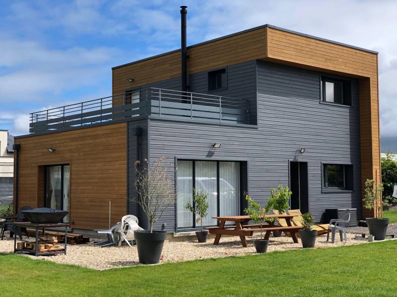 Maison ossature bois basse consommation sur Saint Léonard
