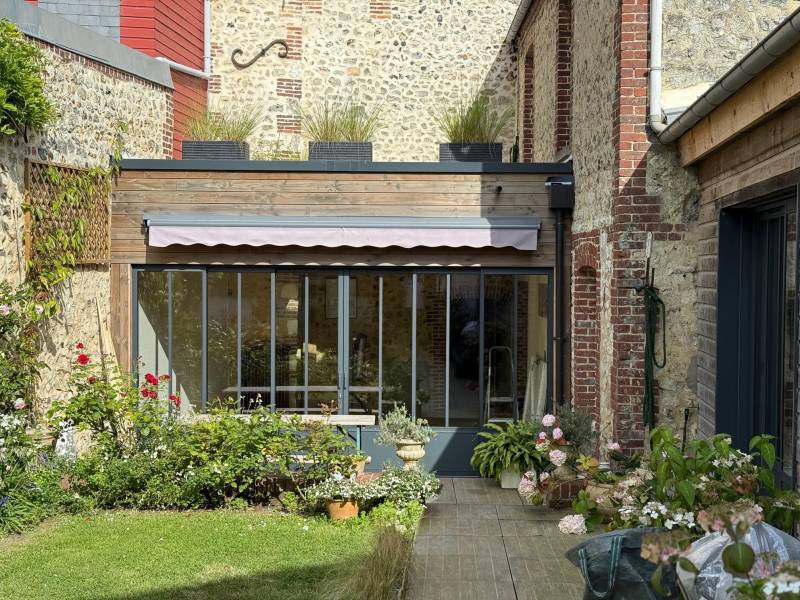 Extension ossature bois Fécamp